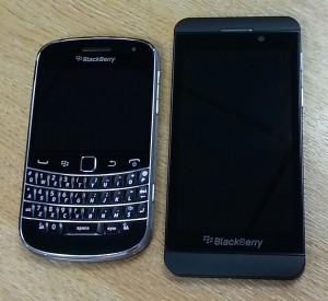 BlackBerry Bold 9900 and Z10