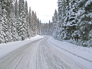 wintry road
